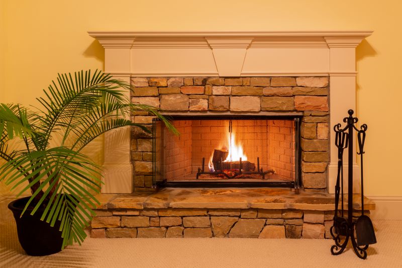 Stone Fireplace Setup